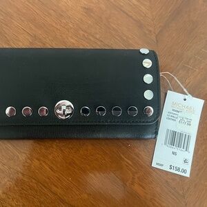 Michael Kors Rivington Stud Large Wallet & Silver Hardware